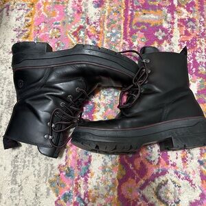 Timberland Black Lace Up Women's Boots